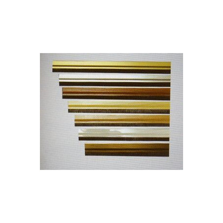 ⇒ Comprar Burlete bajo puerta adhesivo cepillo 092cm aluminio oro